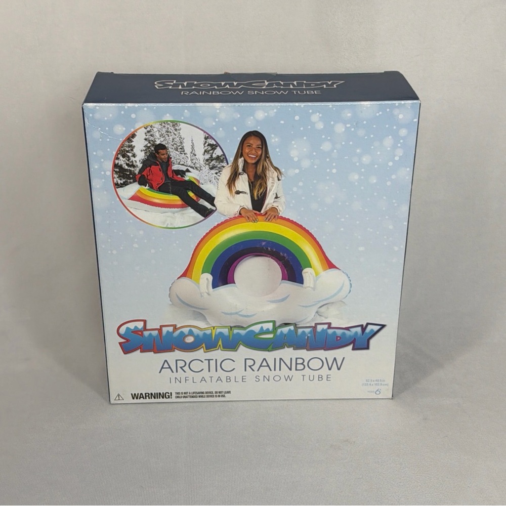 Snow Candy Artic Rainbow Jumbo Inflatable Snow Tube‎